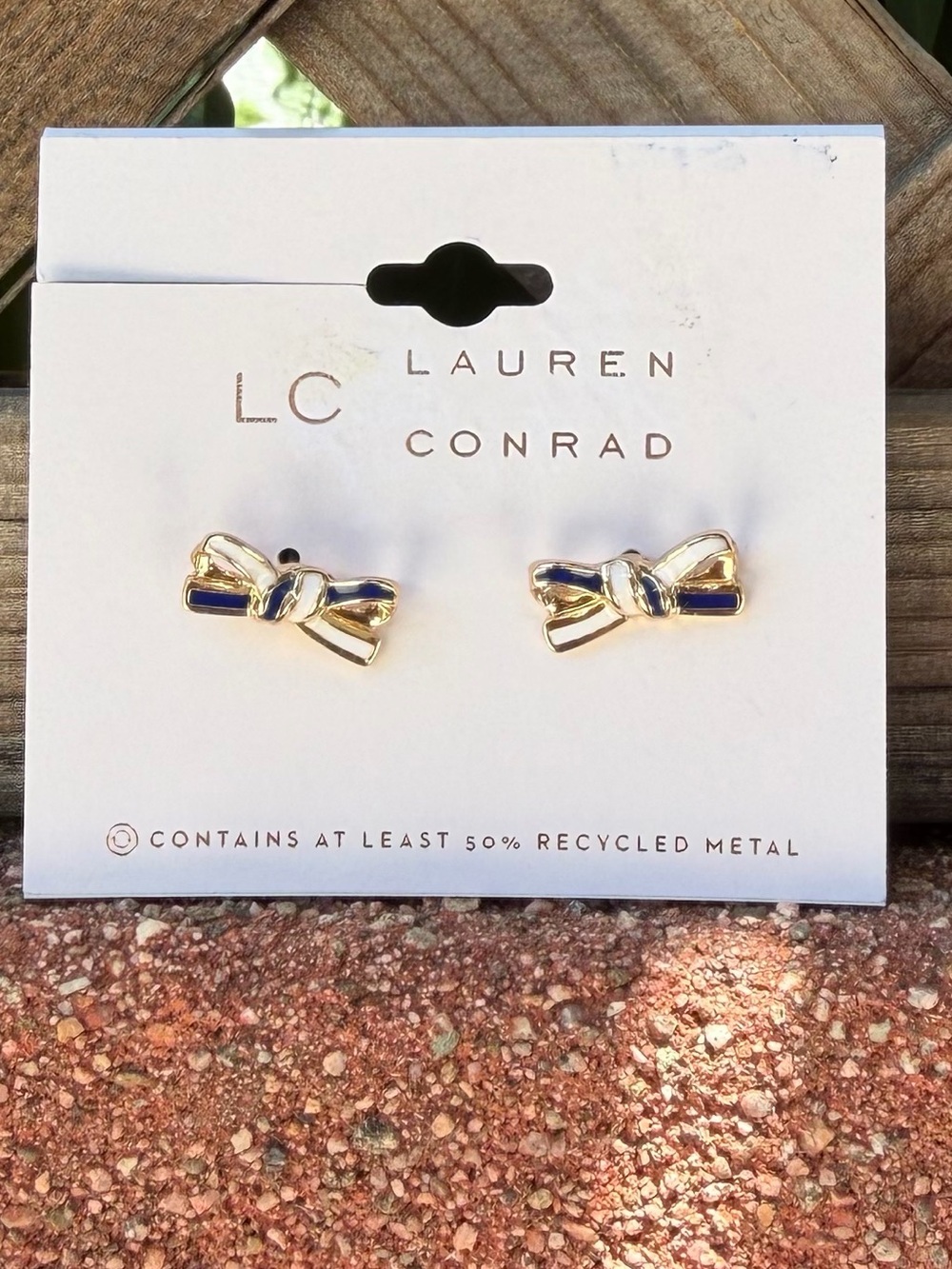 LC Lauren Conrad Stud Earrings Bows Post Back